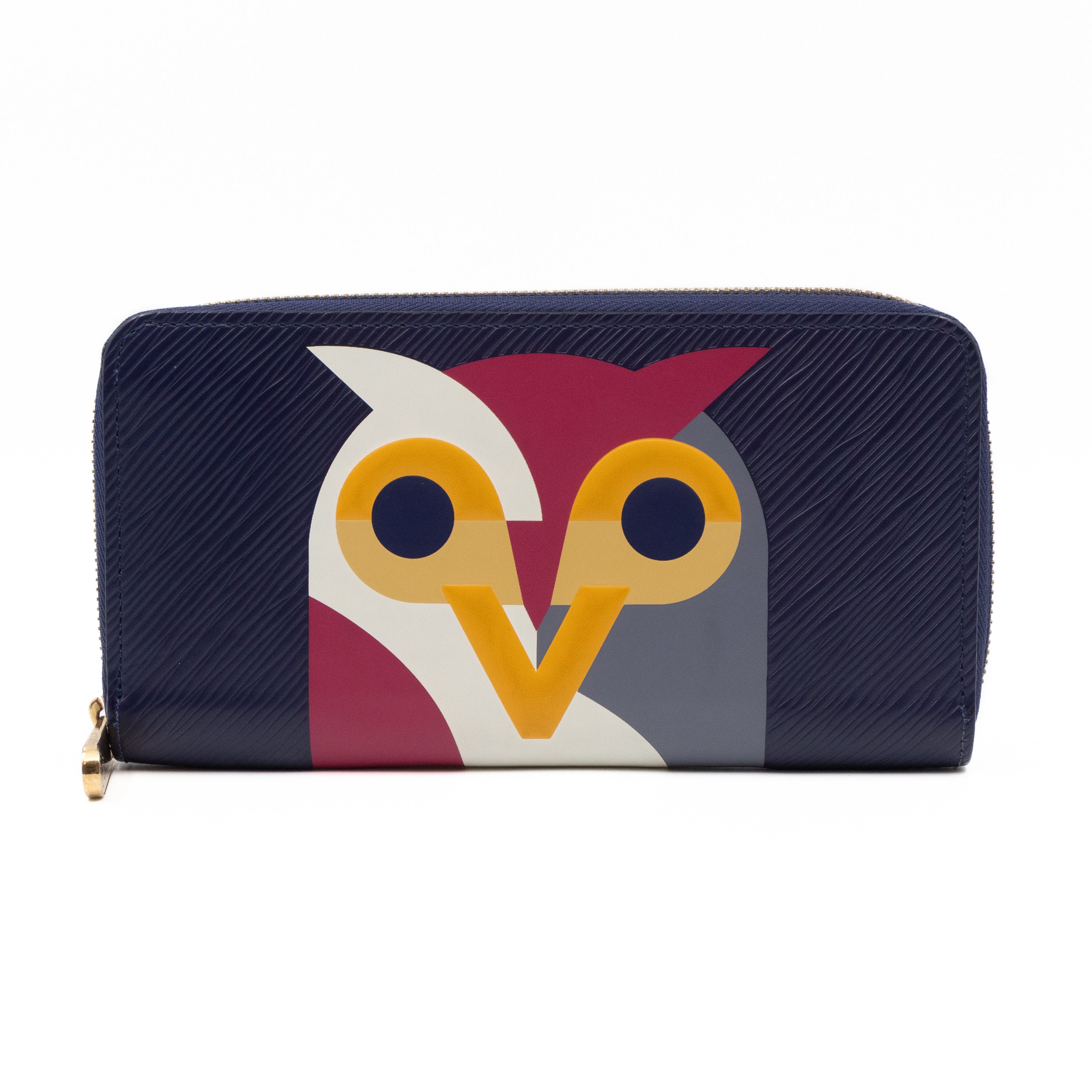 Zippy Wallet Owl Blue Epi Leather