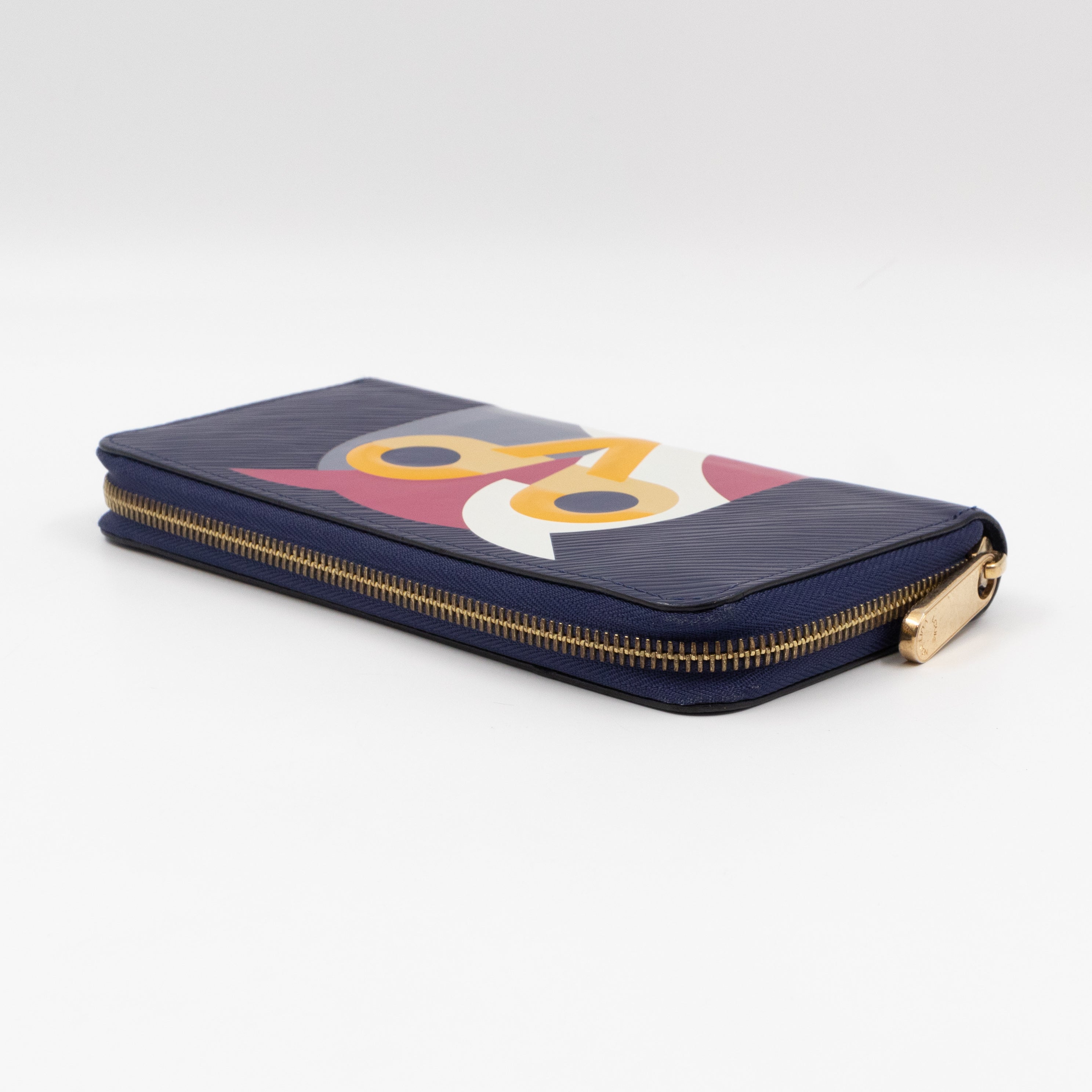 Zippy Wallet Owl Blue Epi Leather