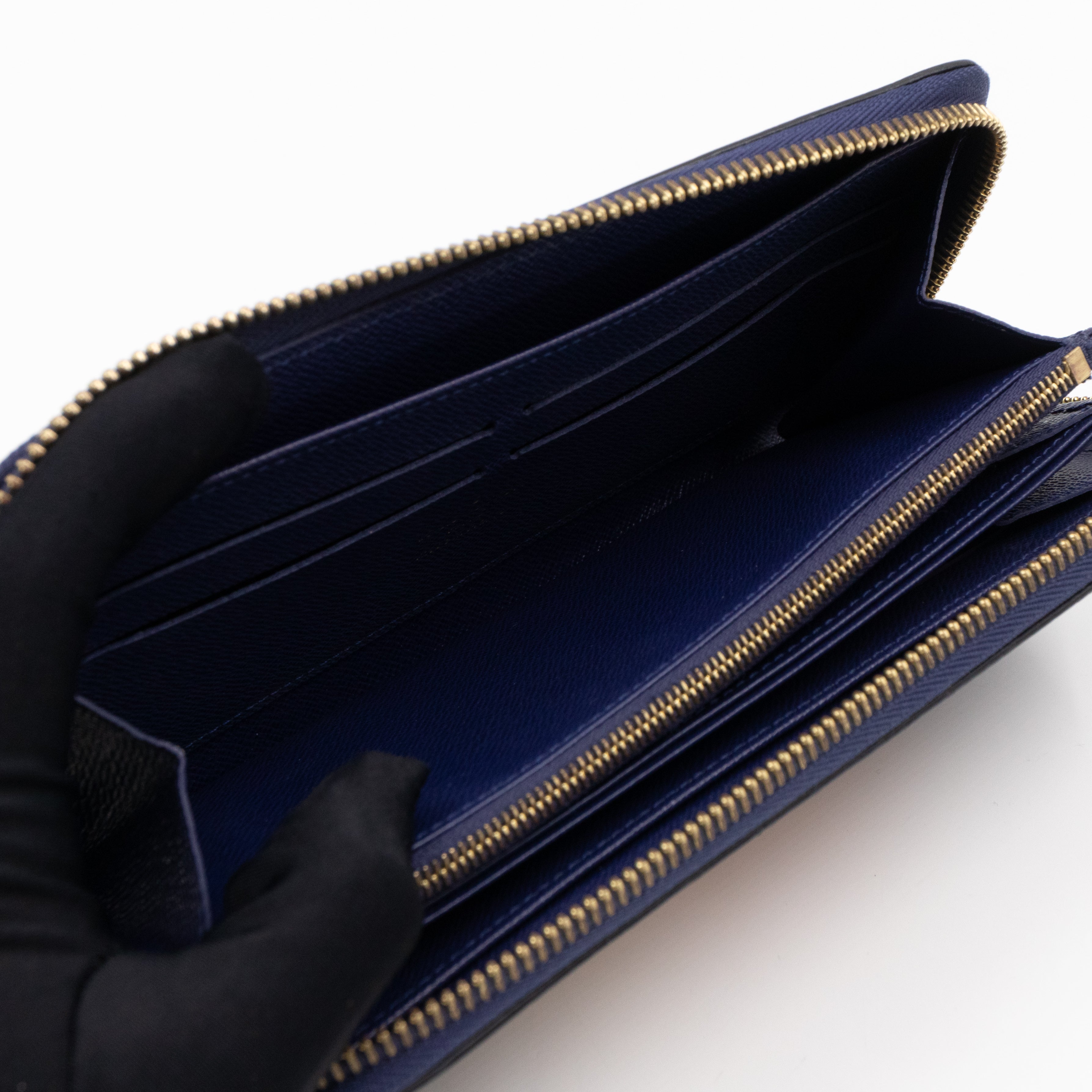 Zippy Wallet Owl Blue Epi Leather