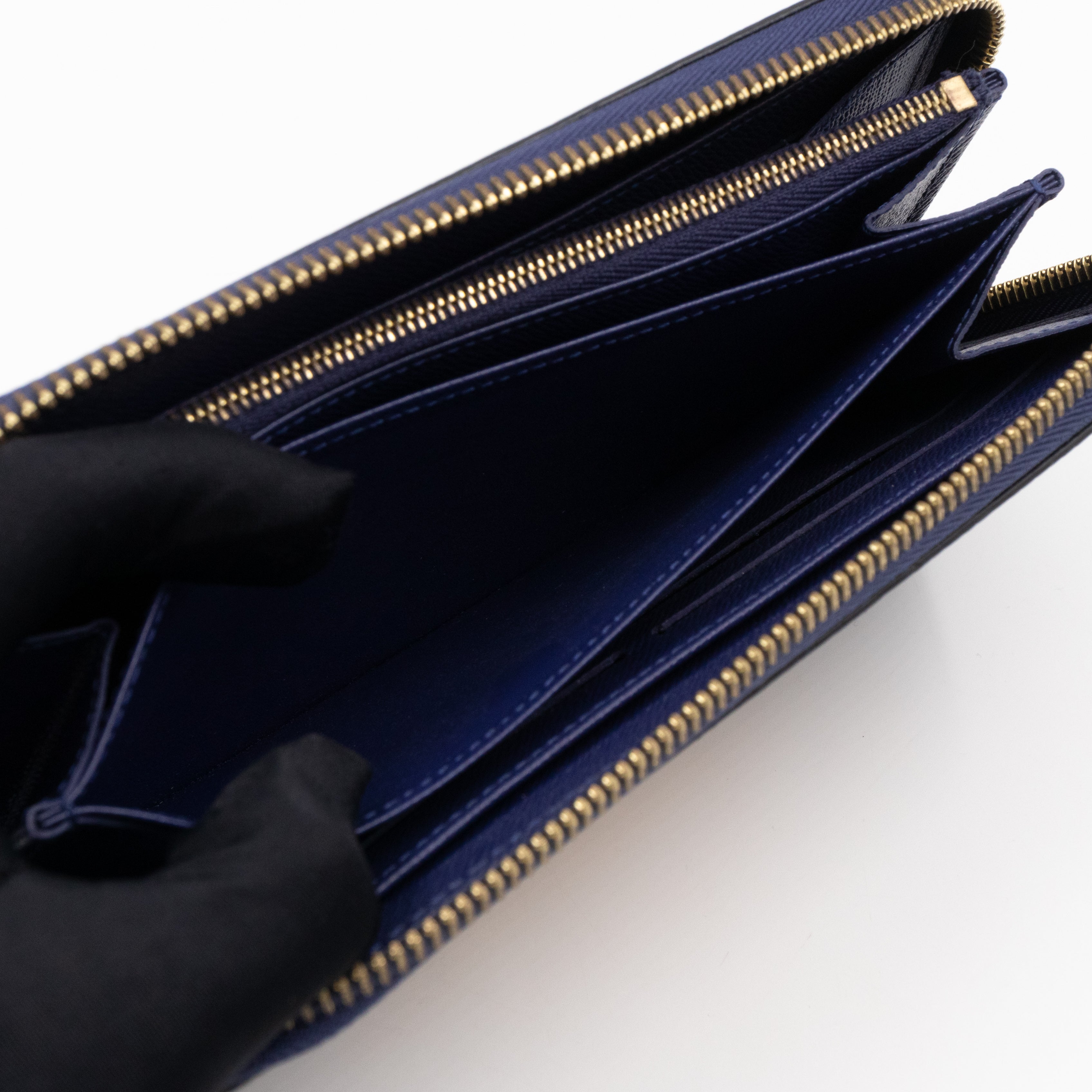 Zippy Wallet Owl Blue Epi Leather