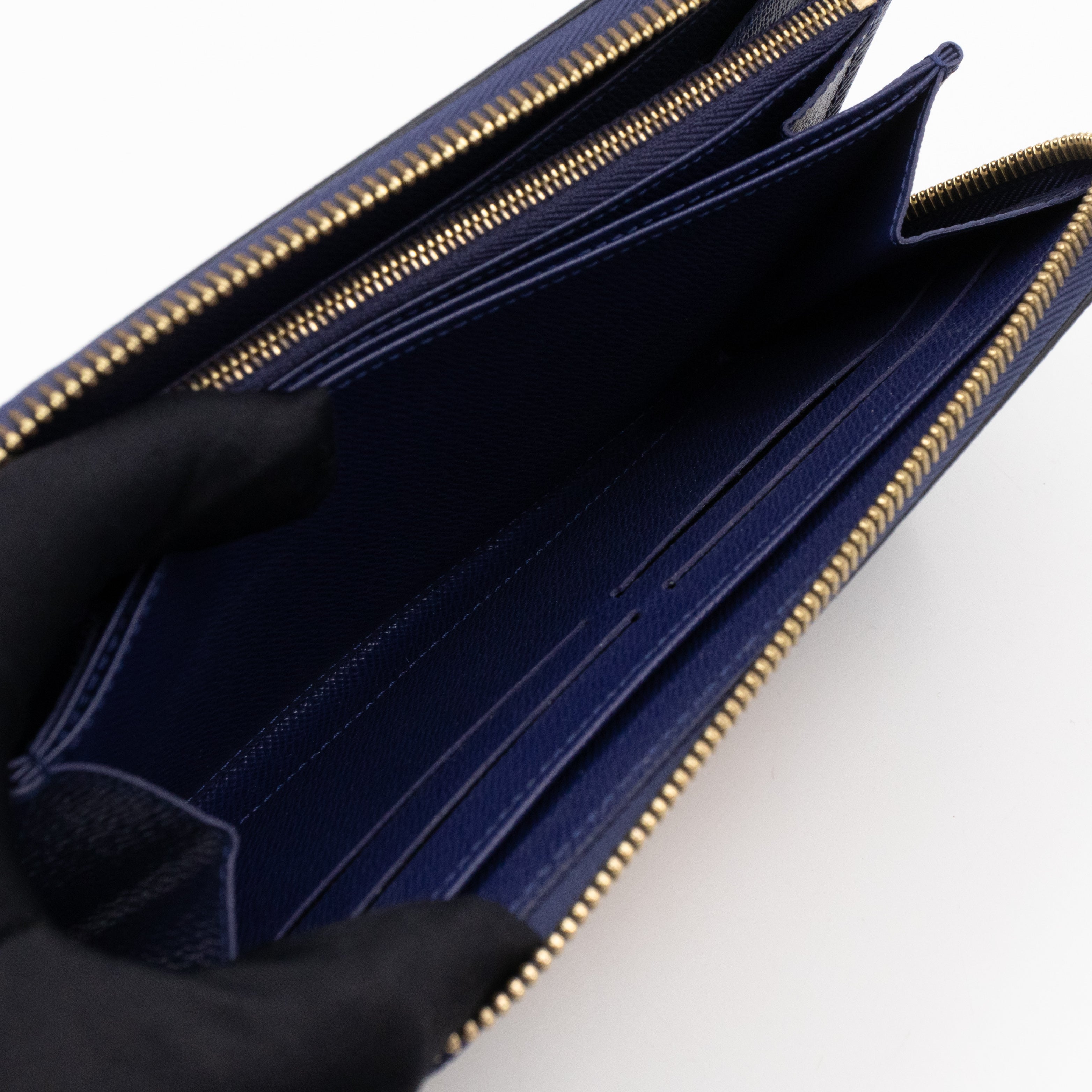 Zippy Wallet Owl Blue Epi Leather
