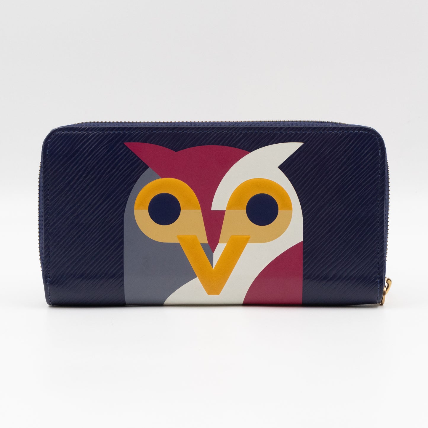 Zippy Wallet Owl Blue Epi Leather