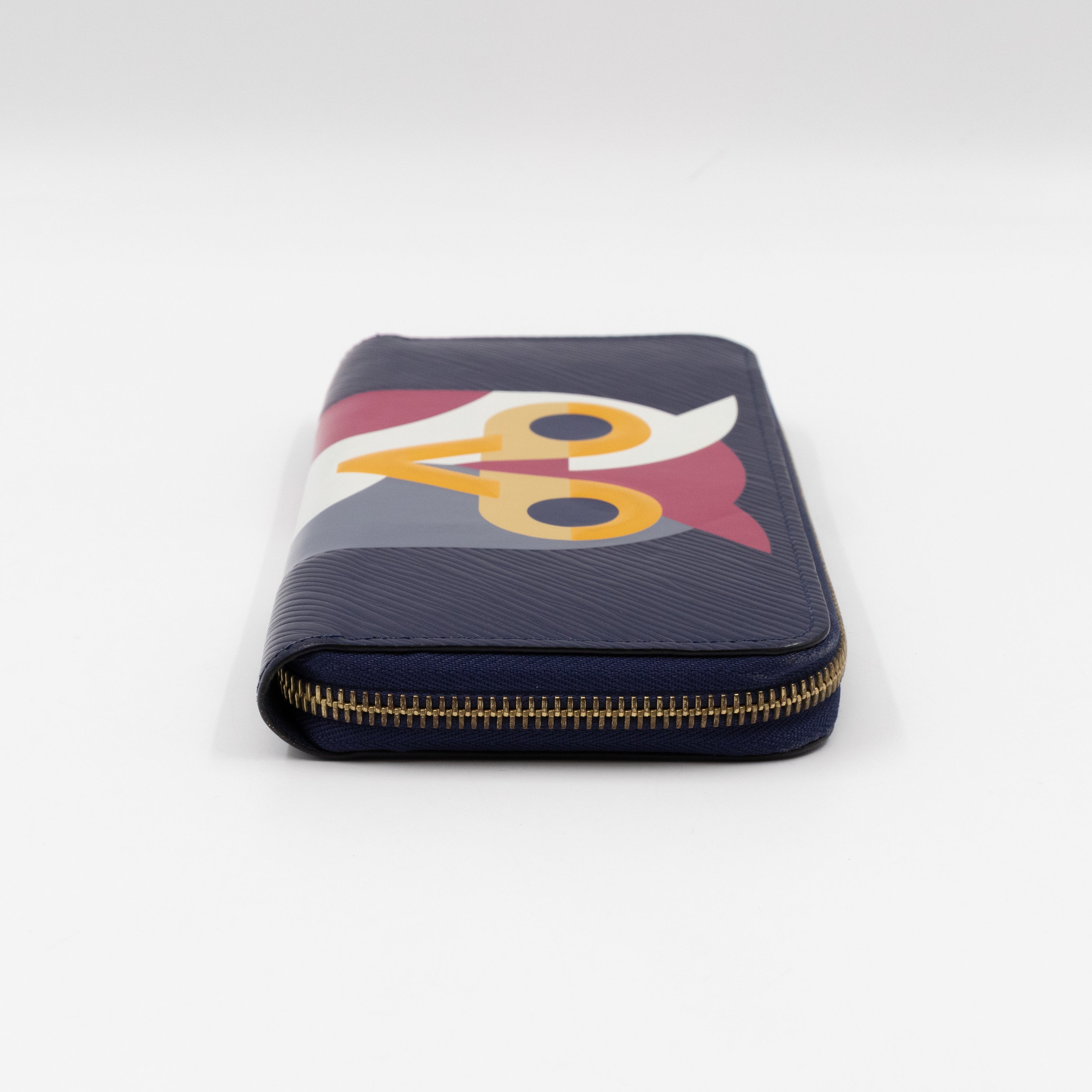 Zippy Wallet Owl Blue Epi Leather