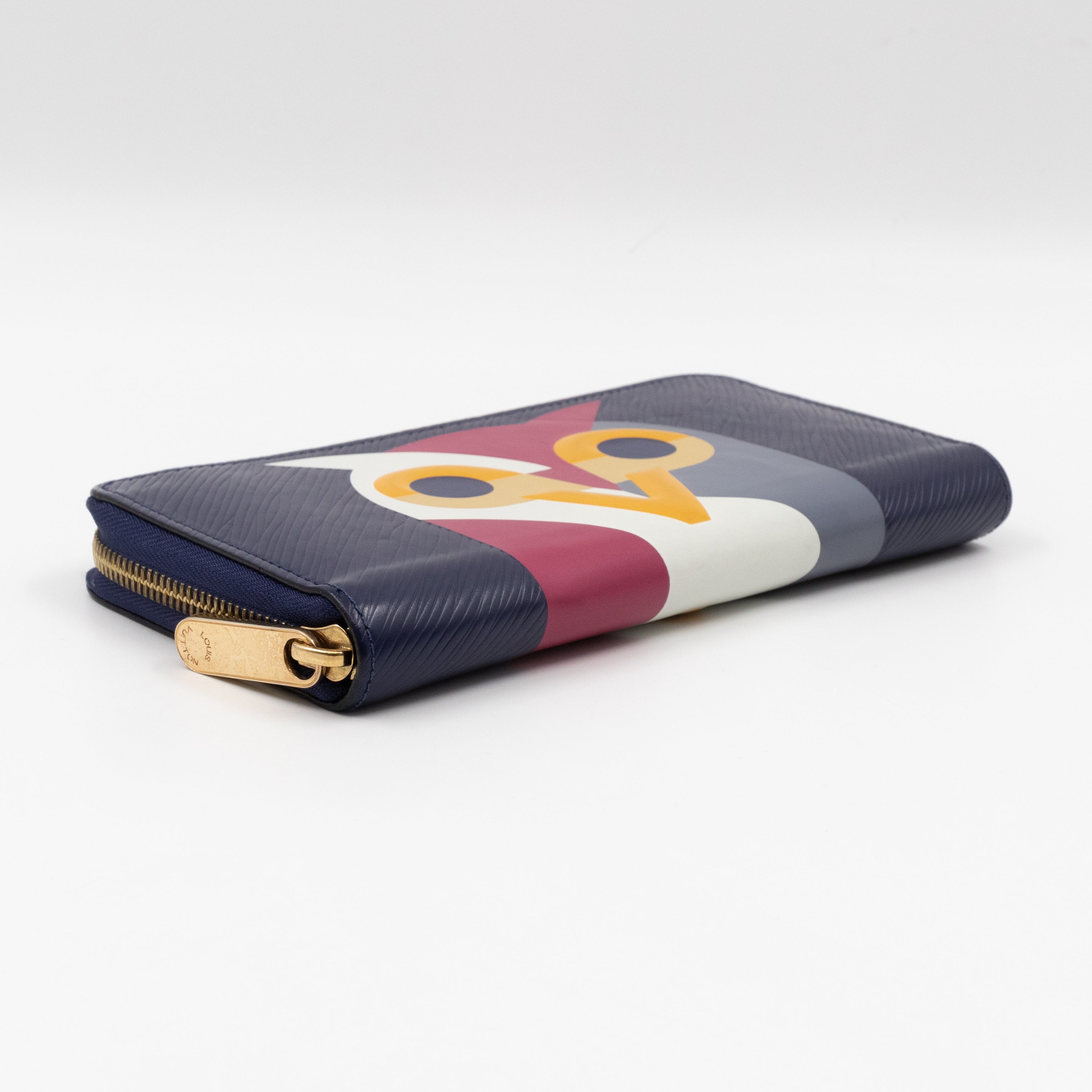 Zippy Wallet Owl Blue Epi Leather