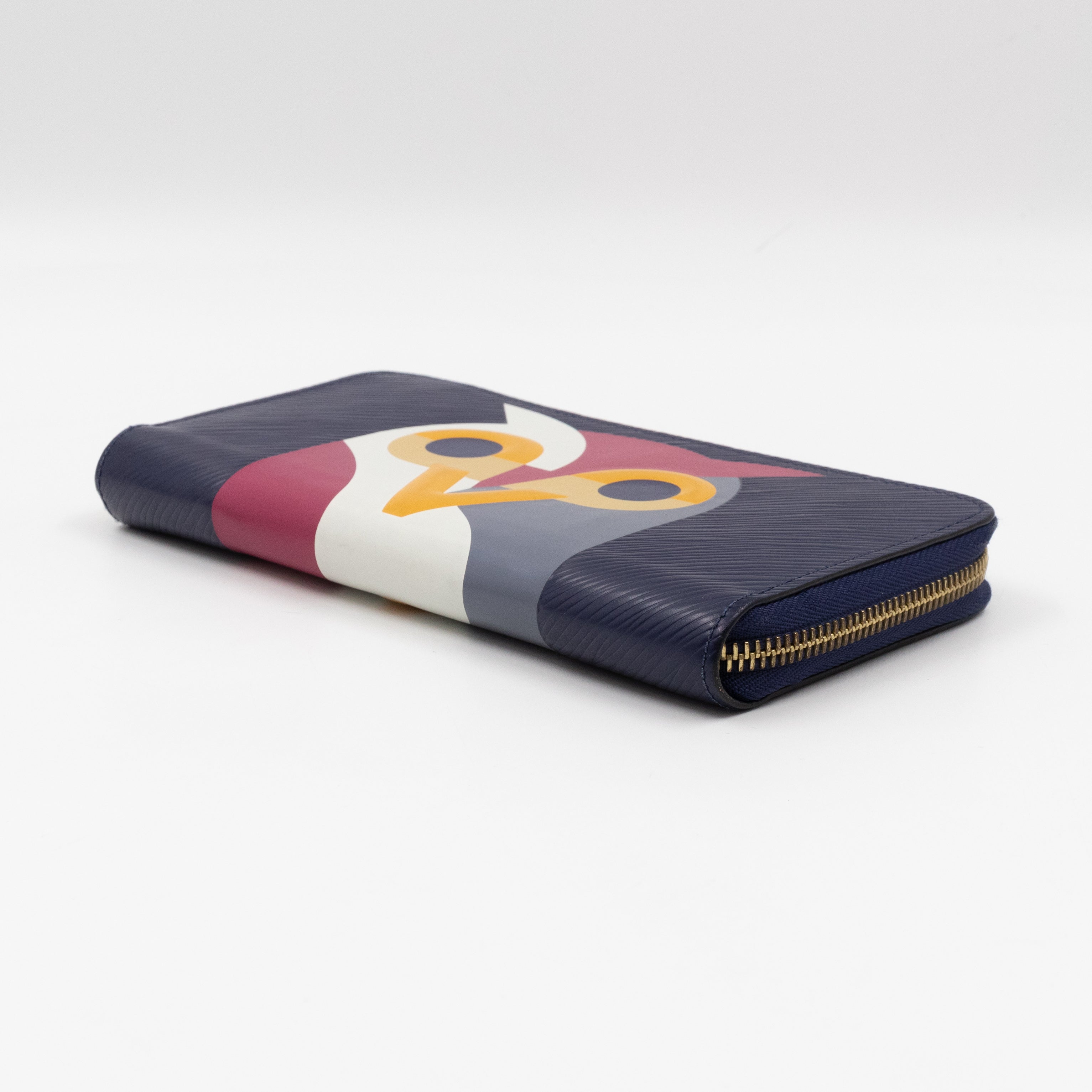 Zippy Wallet Owl Blue Epi Leather
