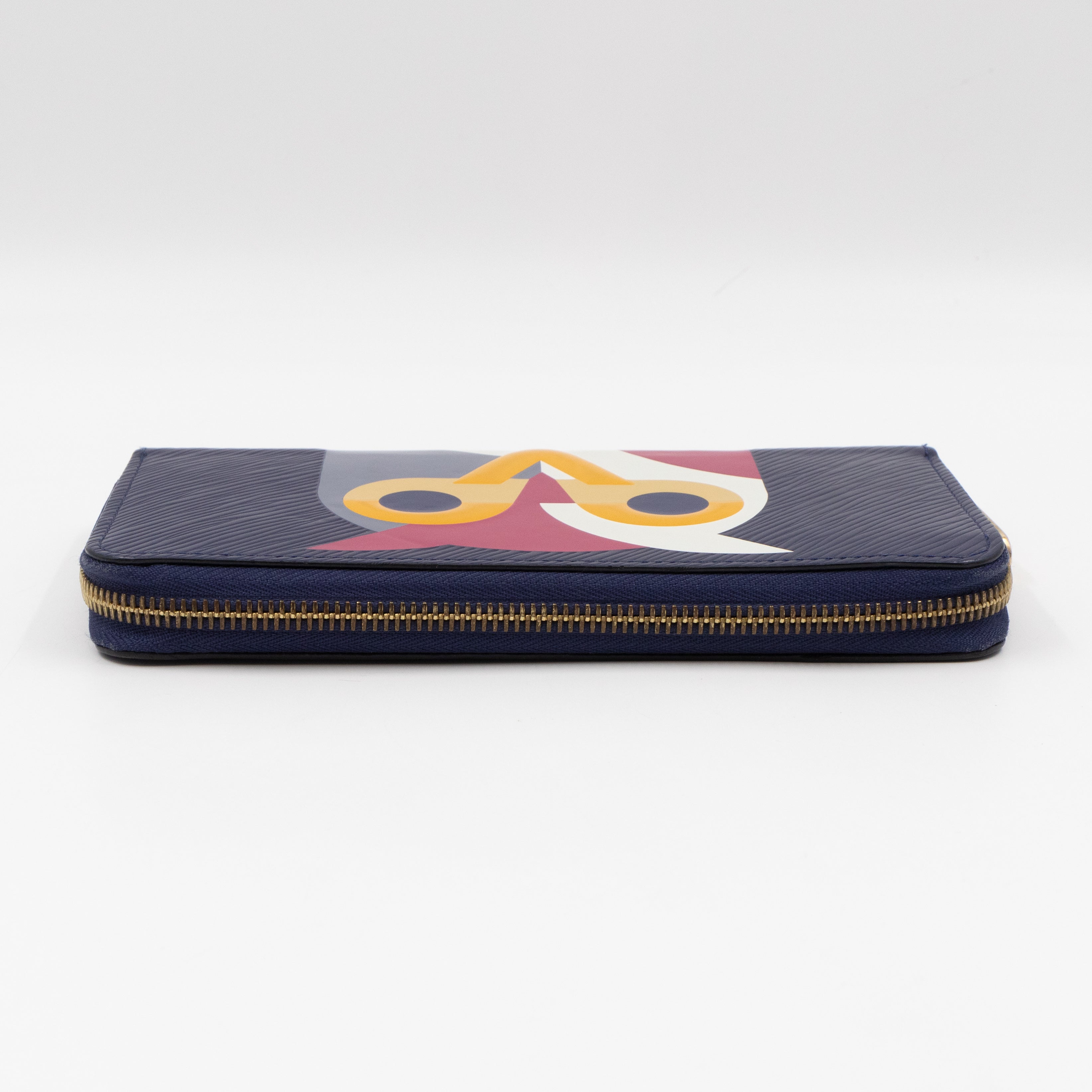 Zippy Wallet Owl Blue Epi Leather