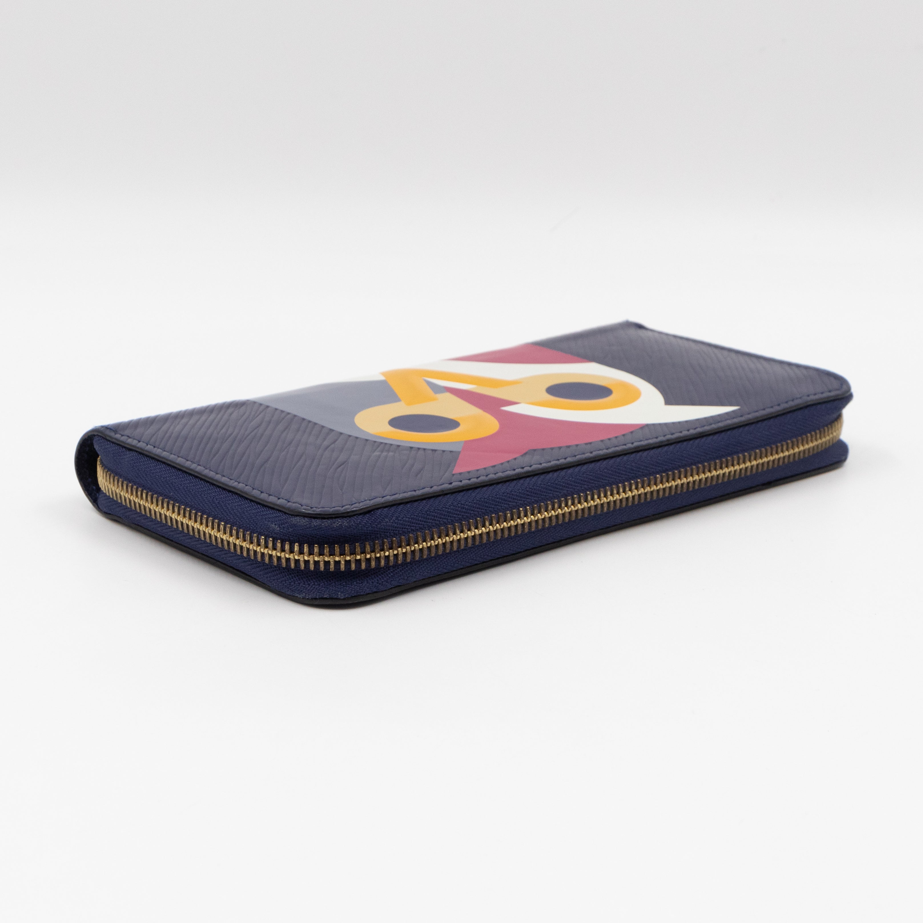 Zippy Wallet Owl Blue Epi Leather