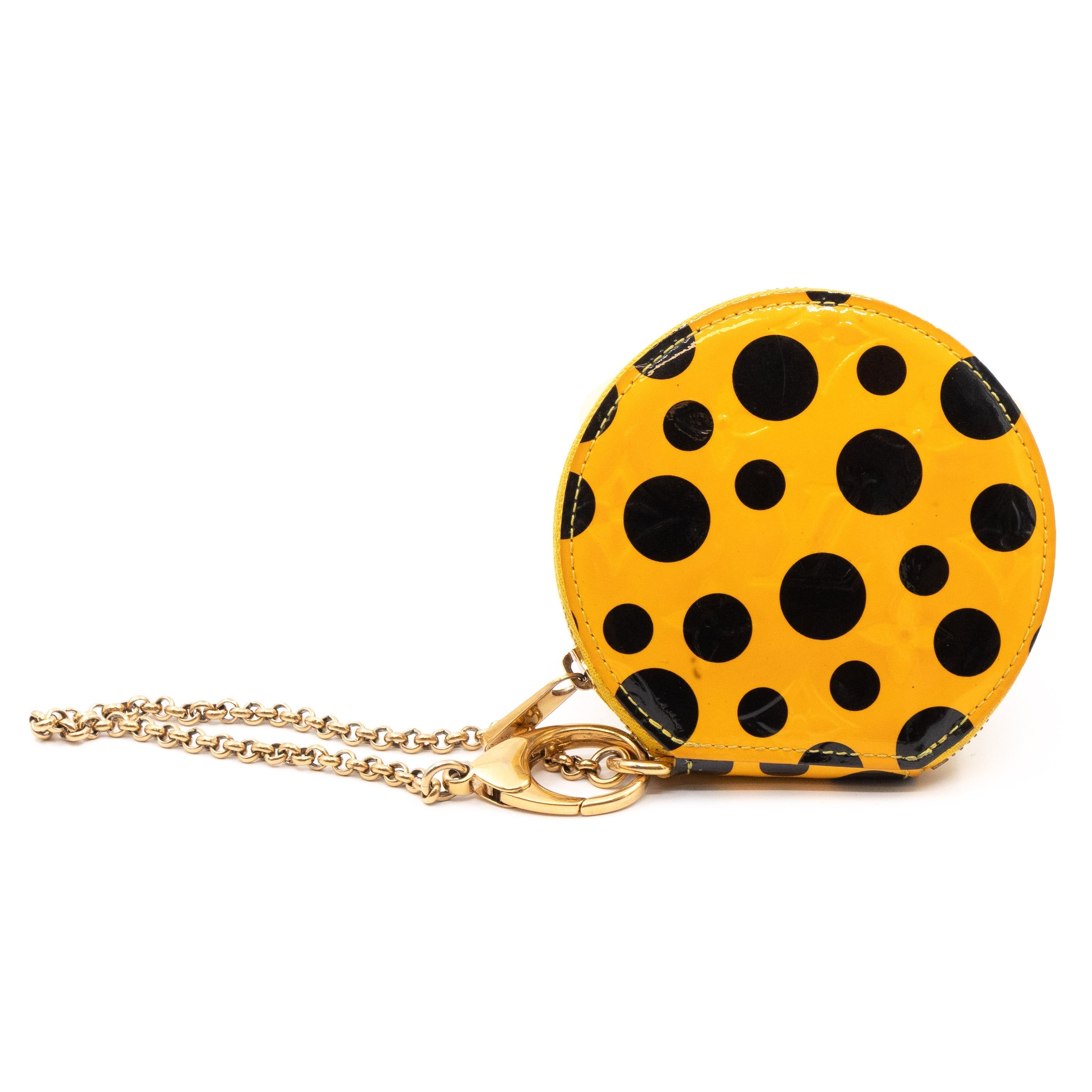 Coin Purse Vernis Dots Infinity Yellow