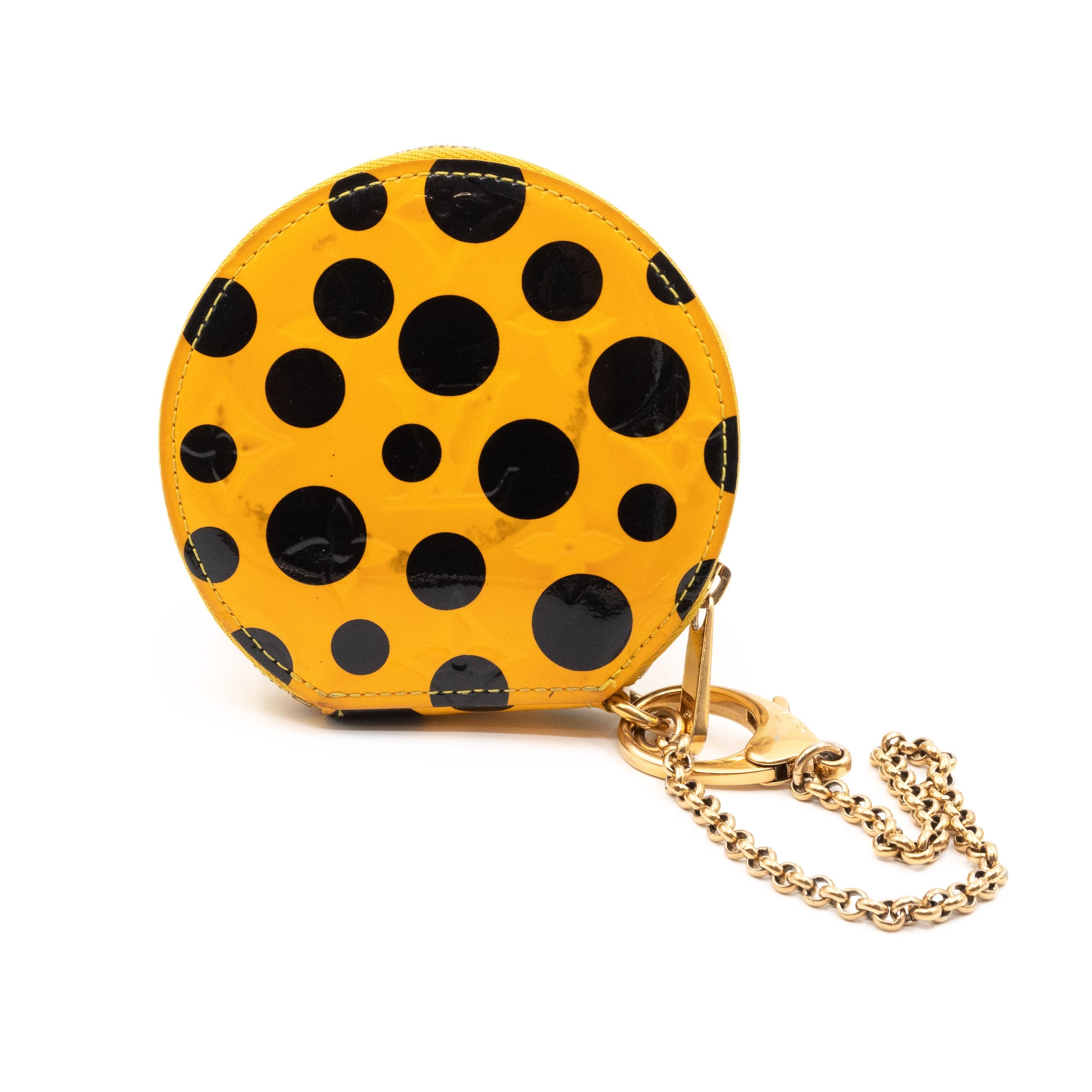 Coin Purse Vernis Dots Infinity Yellow