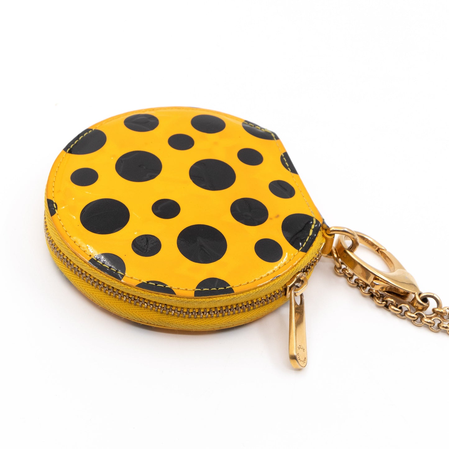 Coin Purse Vernis Dots Infinity Yellow