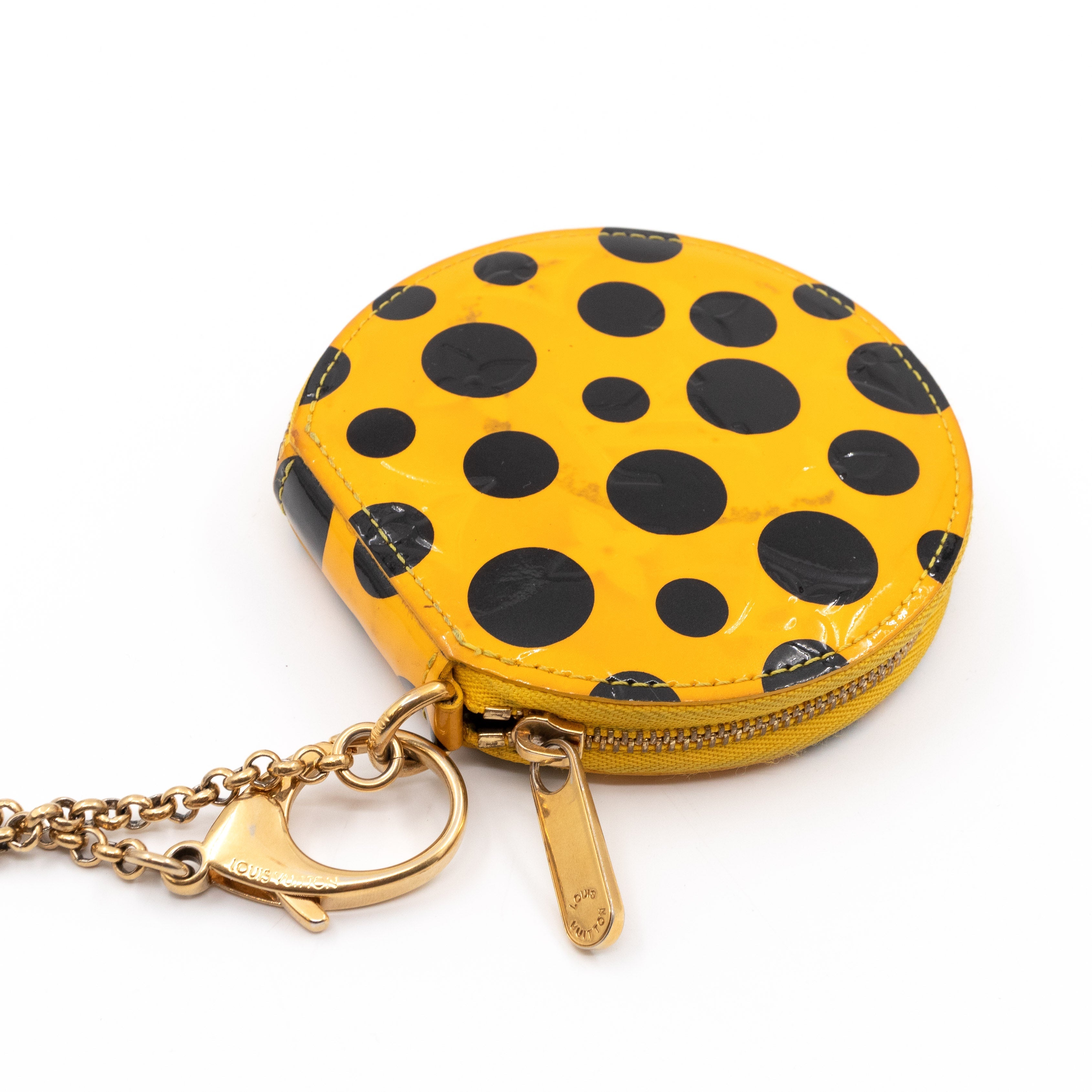 Coin Purse Vernis Dots Infinity Yellow