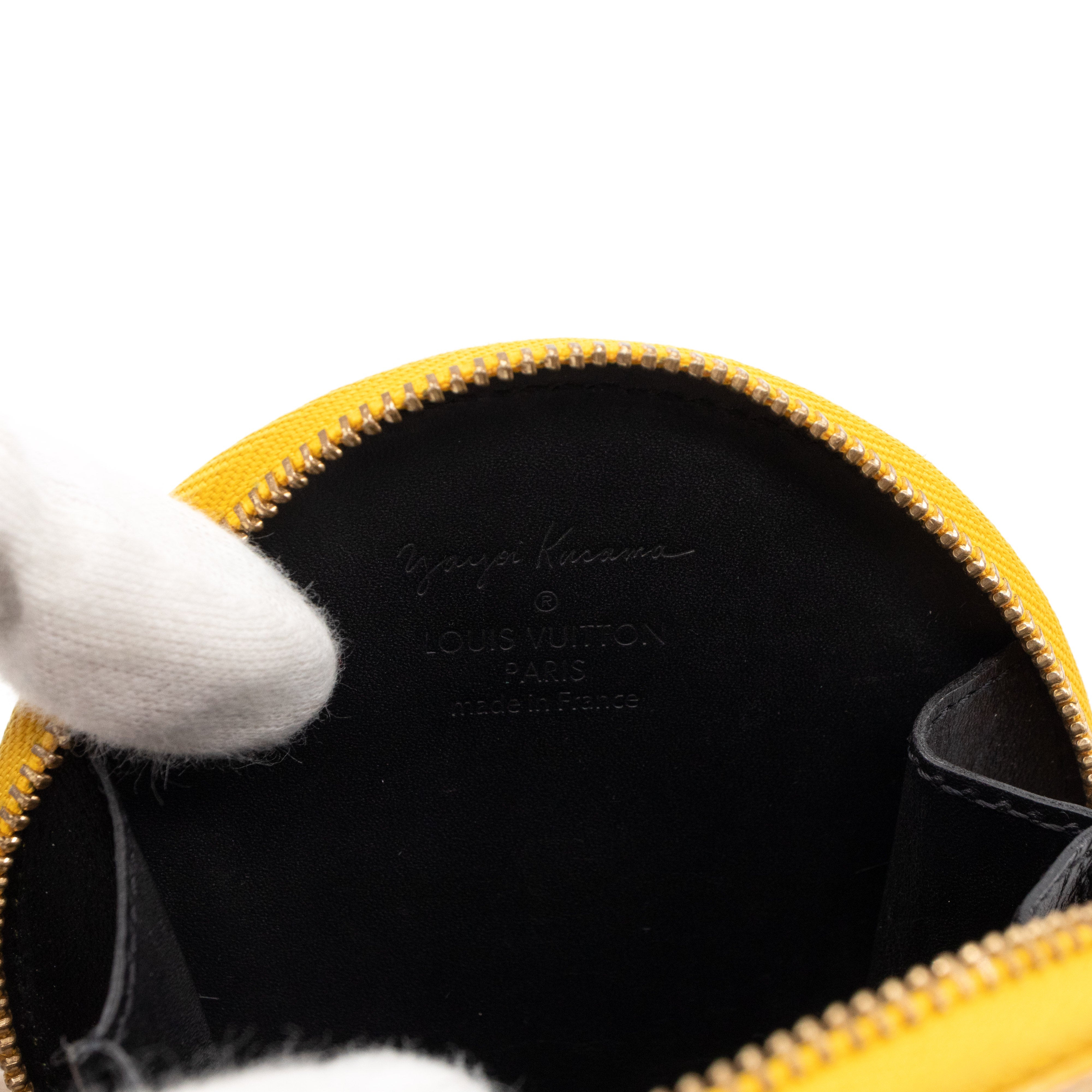 Coin Purse Vernis Dots Infinity Yellow