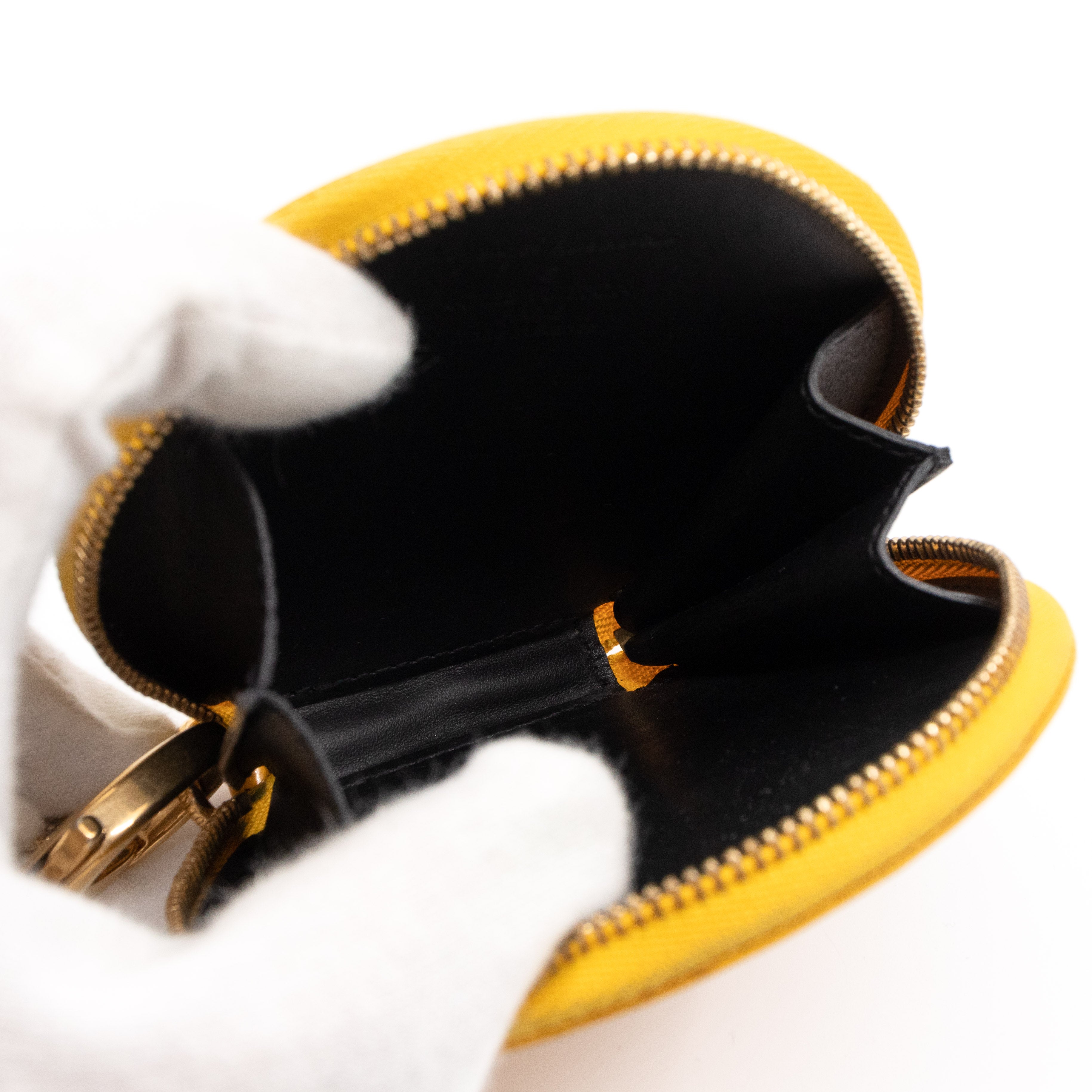 Coin Purse Vernis Dots Infinity Yellow