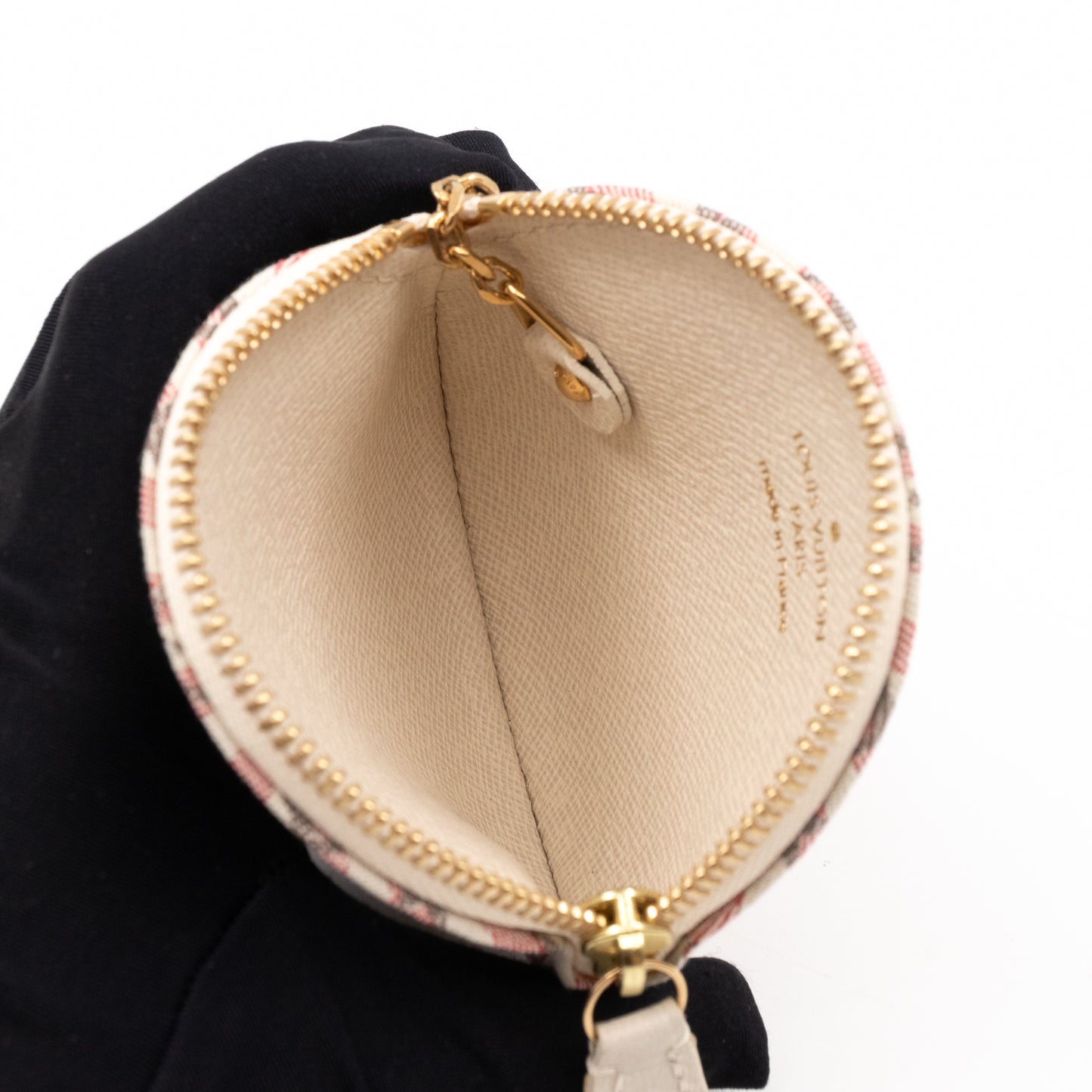 LOUIS VUITTON Mini Lin Croisette Round Coin Purse Blue｜TikTok Search