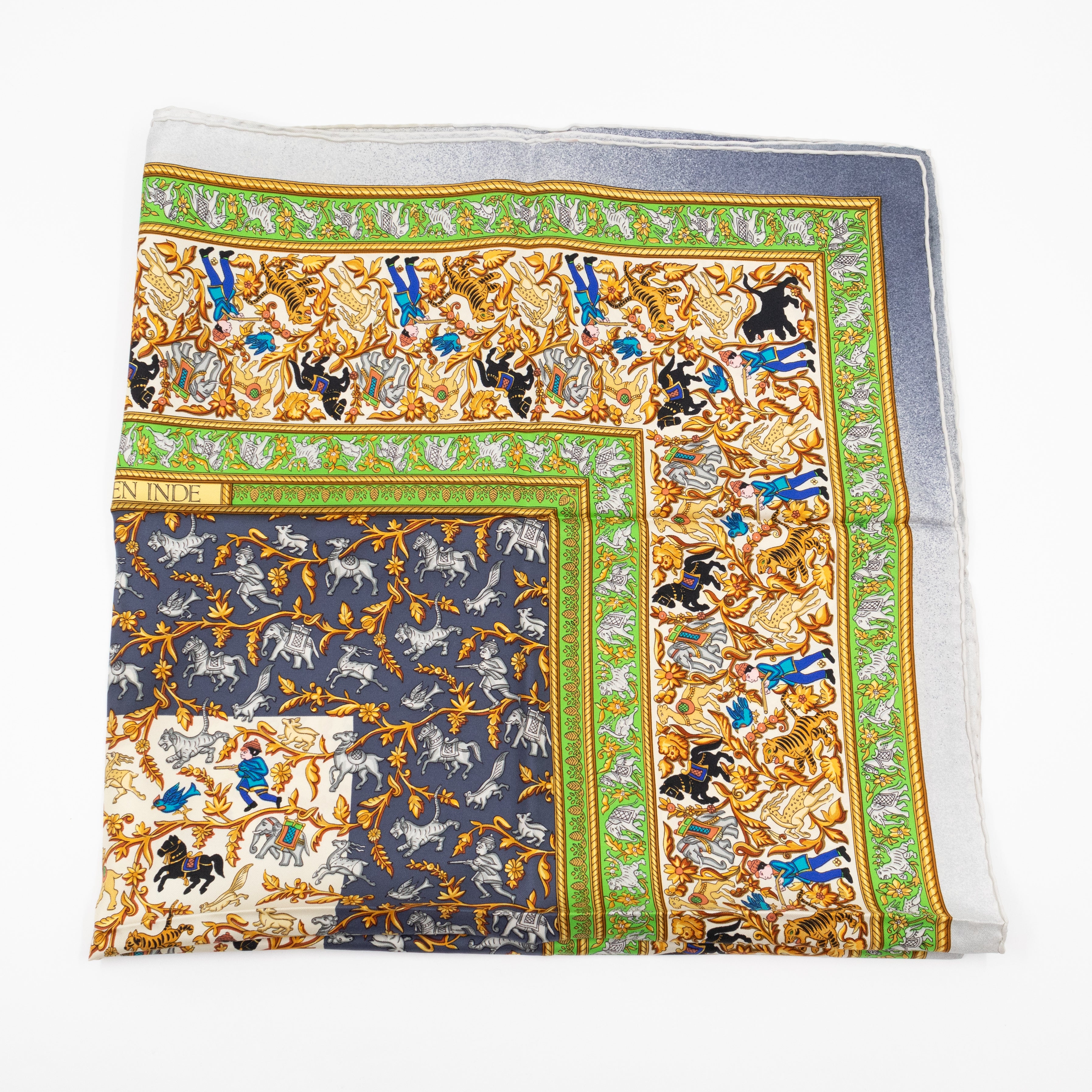 Silk Scarf 90 Chasse en Inde