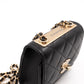 Trendy CC Clutch With Chain Black Leather