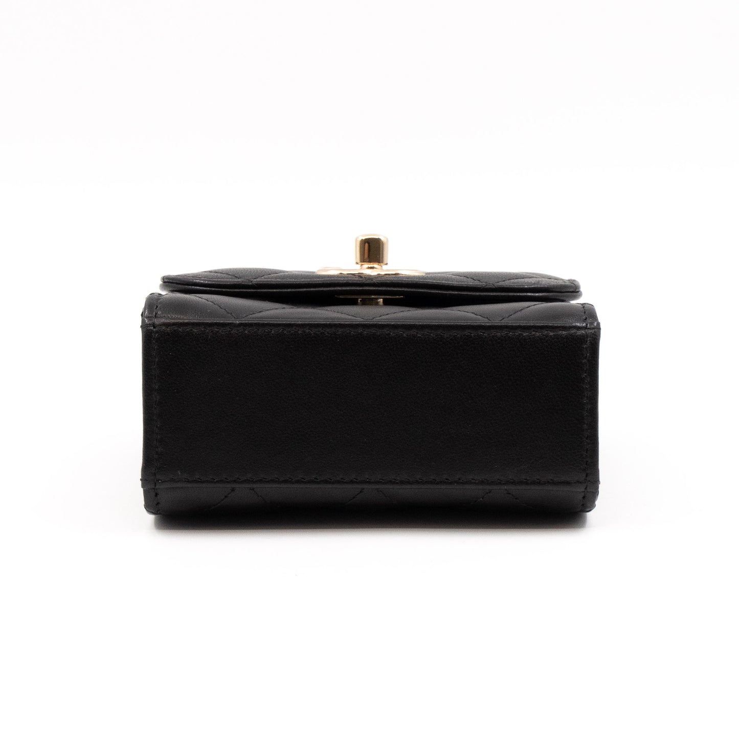 Trendy CC Clutch With Chain Black Leather