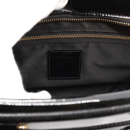 Mini Manor Bag Quilted Patent Leather Black