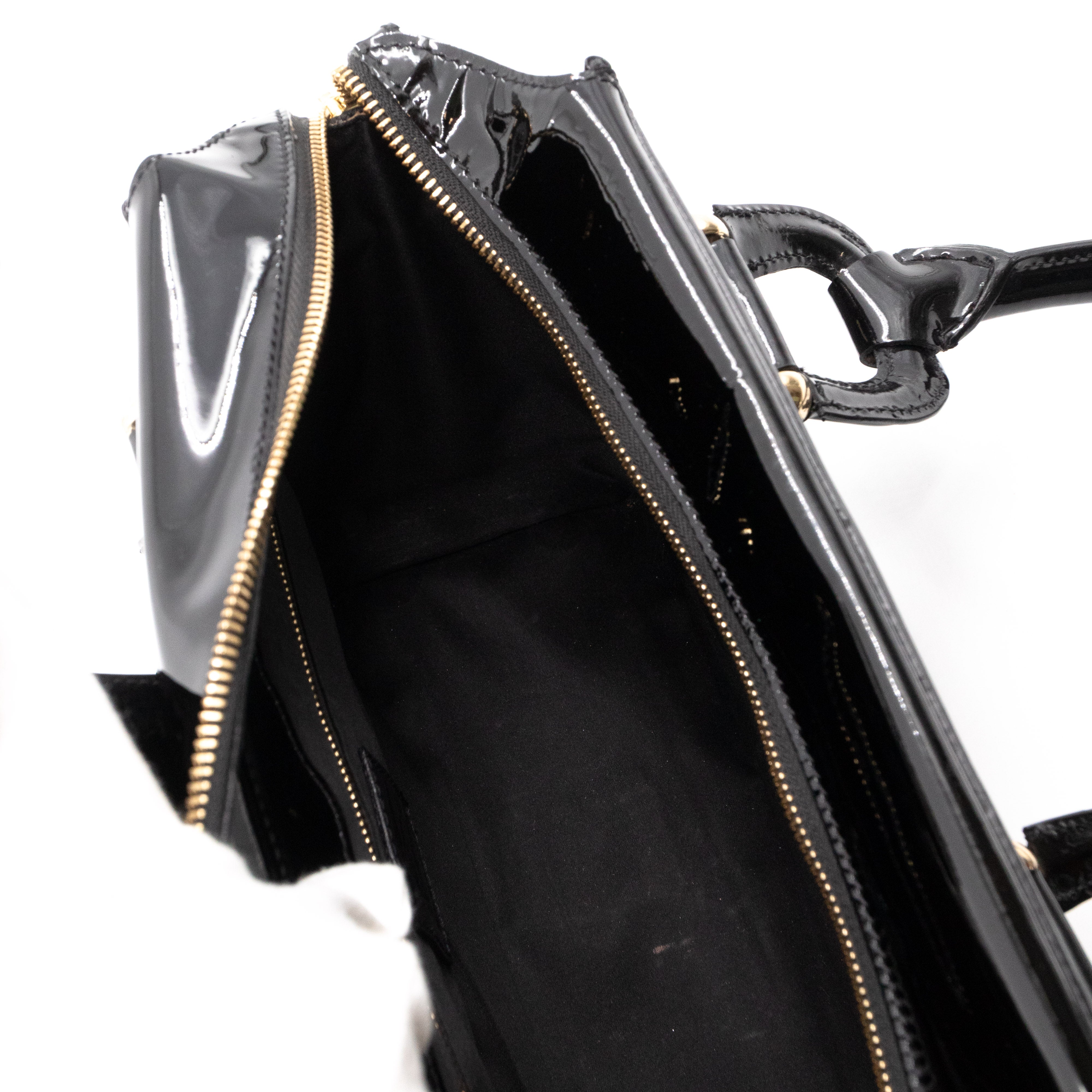 Mini Manor Bag Quilted Patent Leather Black
