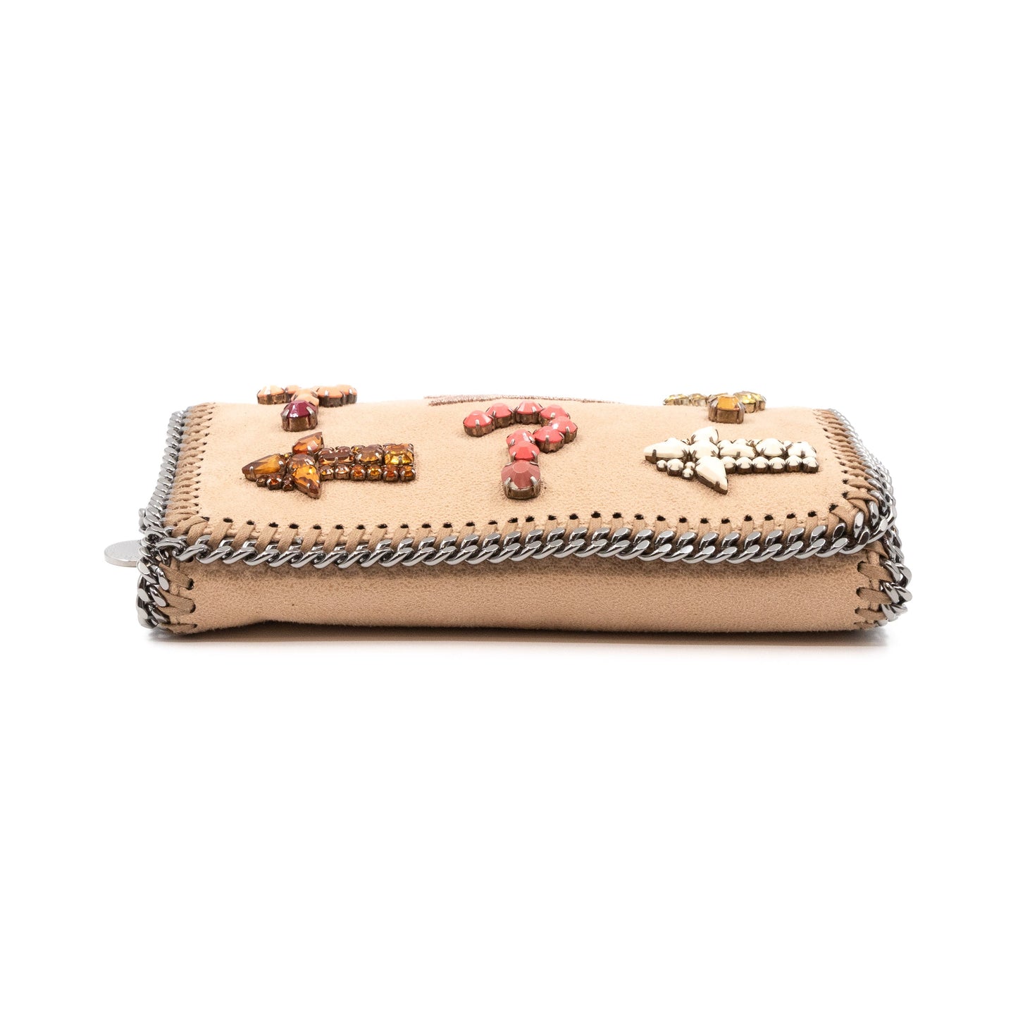 Falabella Small Crossbody Embellished Beige