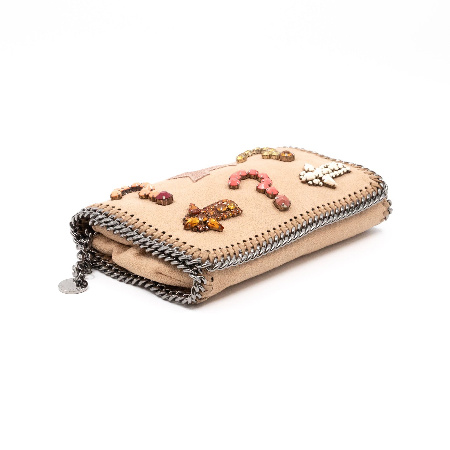 Falabella Small Crossbody Embellished Beige