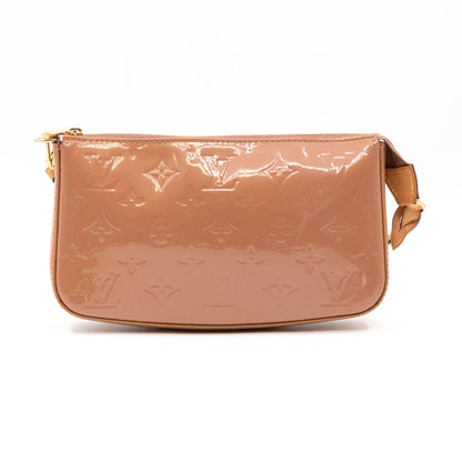 Pochette Accessoires Vernis Rose Velours