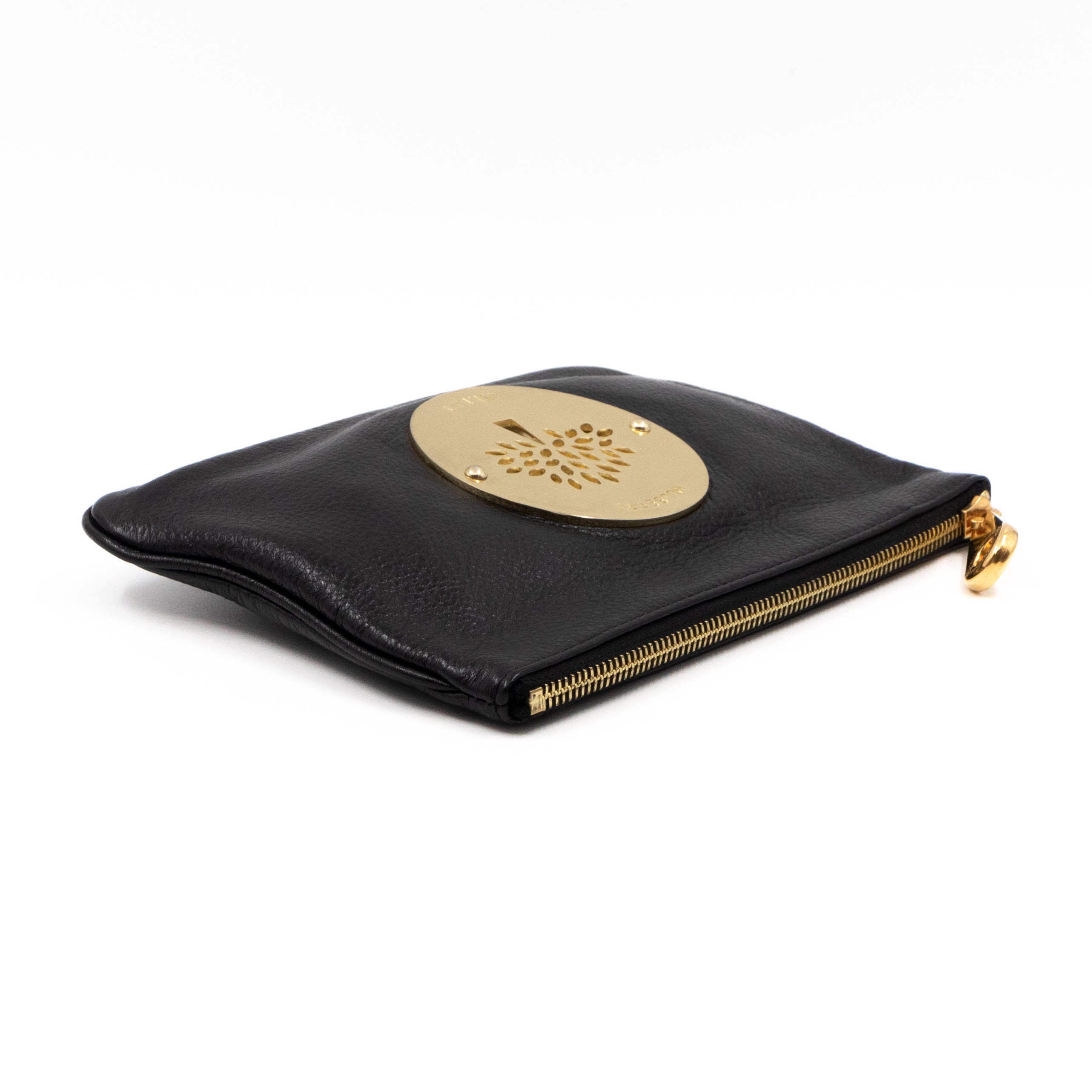 Mulberry HH7804/225 Daria Velvet Clutch With Ostrich Print Grape / K16 –  Italy Station