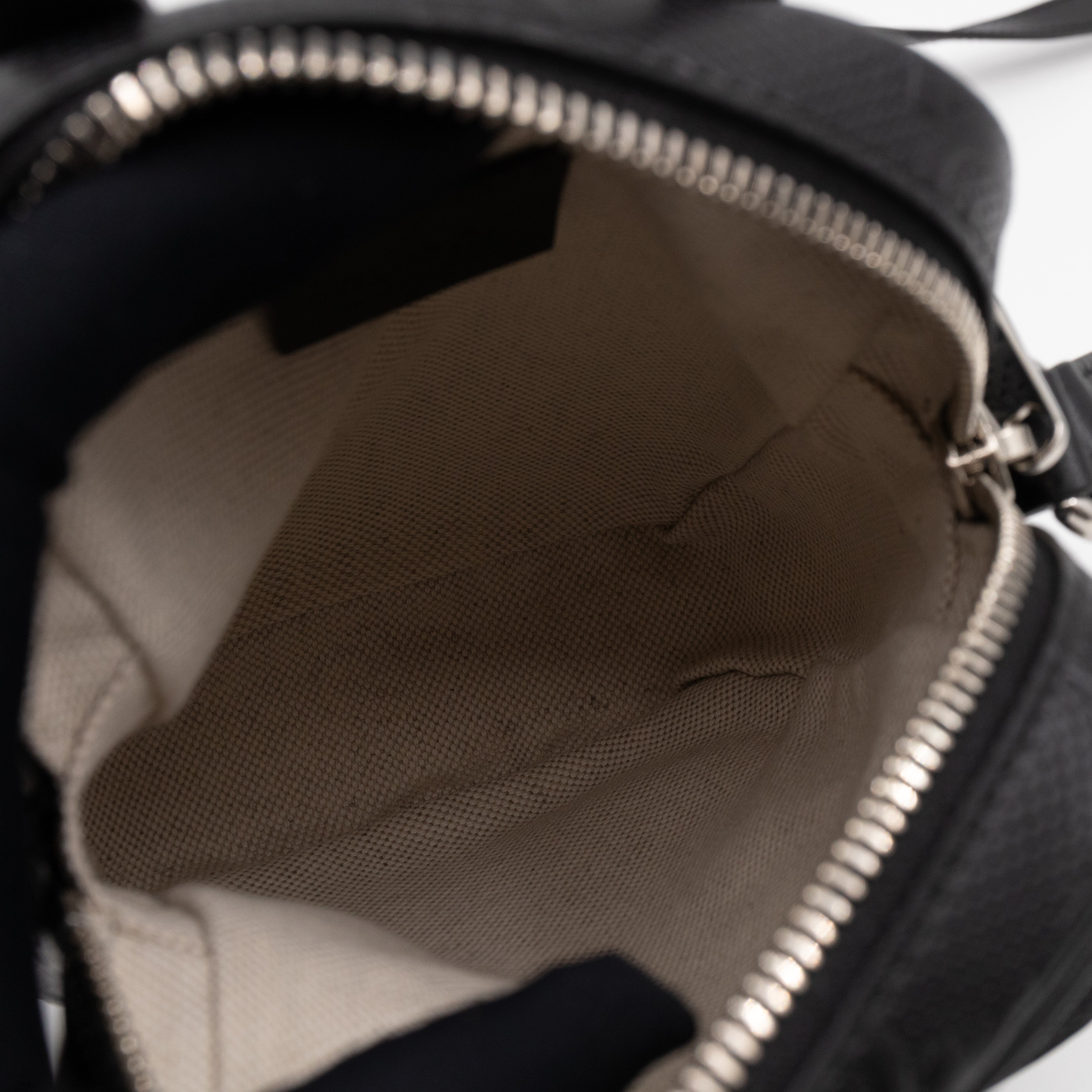 GG Embossed Mini Bag Black Leather