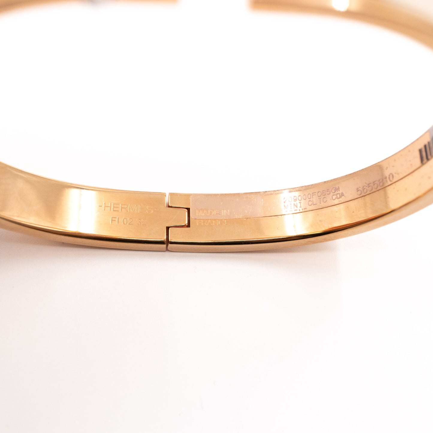 Mini Clic Chain d'Ancre Bracelet Creme Gold