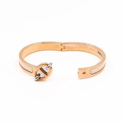 Mini Clic Chain d'Ancre Bracelet Creme Gold