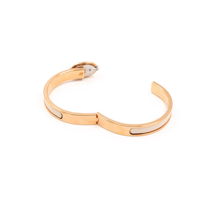 Mini Clic Chain d'Ancre Bracelet Creme Gold