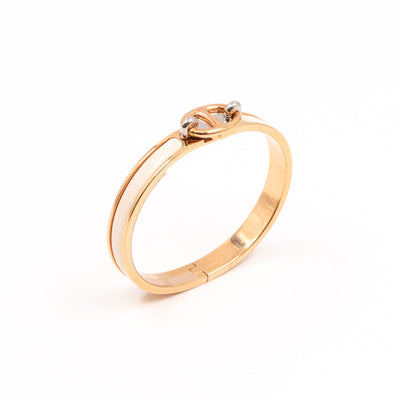 Mini Clic Chain d'Ancre Bracelet Creme Gold