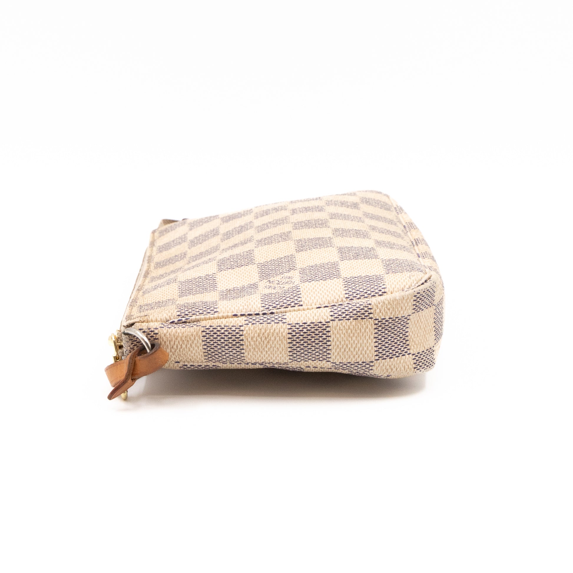 Louis Vuitton Key Pouch Damier Azur White/Blue in Canvas with