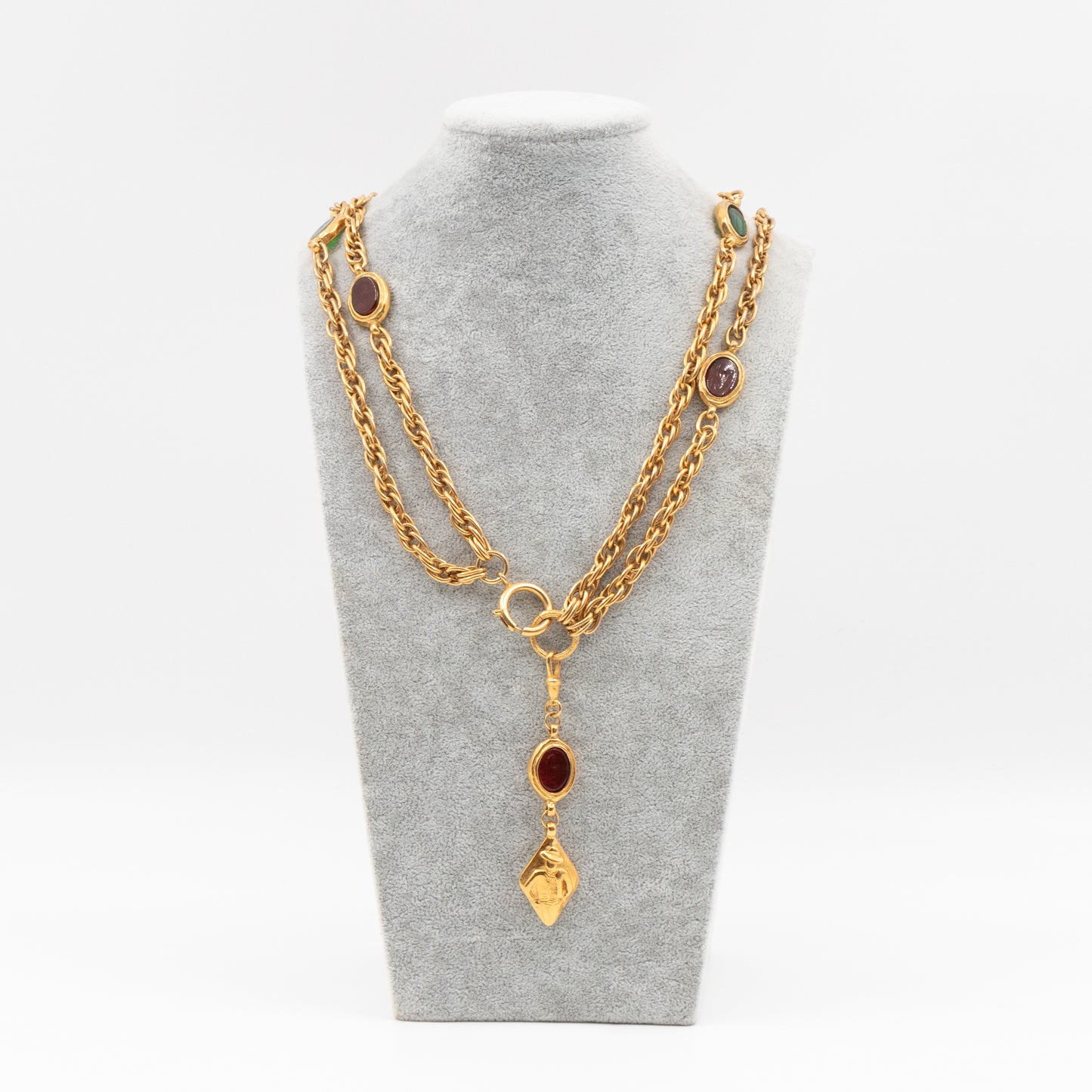 Gemstone Chain Vintage Necklace