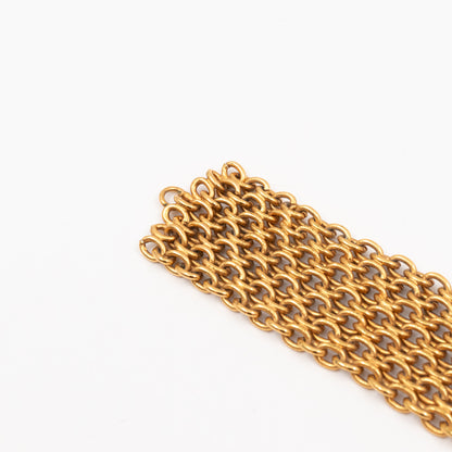 Byzantine-style Gold Chainlink Bracelet With Pearl