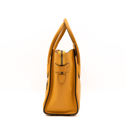 Micro Luggage Amber Leather