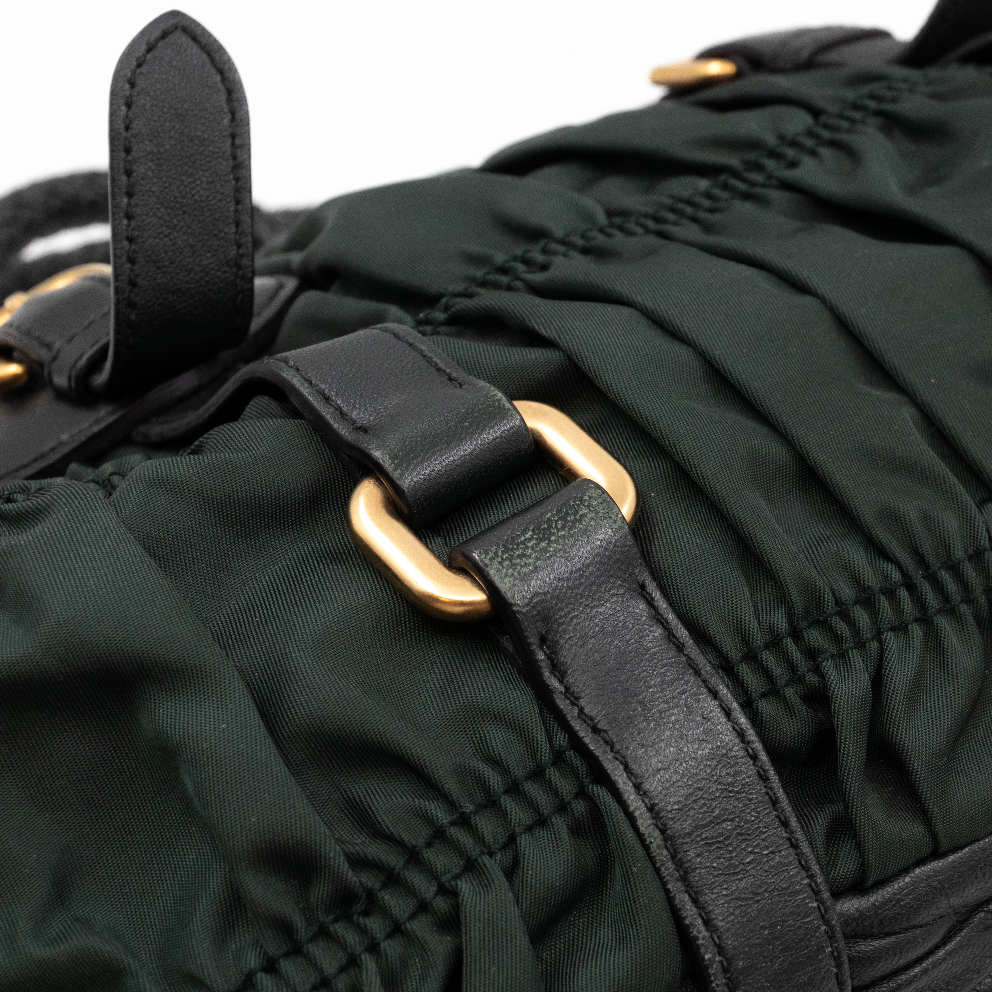 Gaufre Tote Green Tessuto Nylon