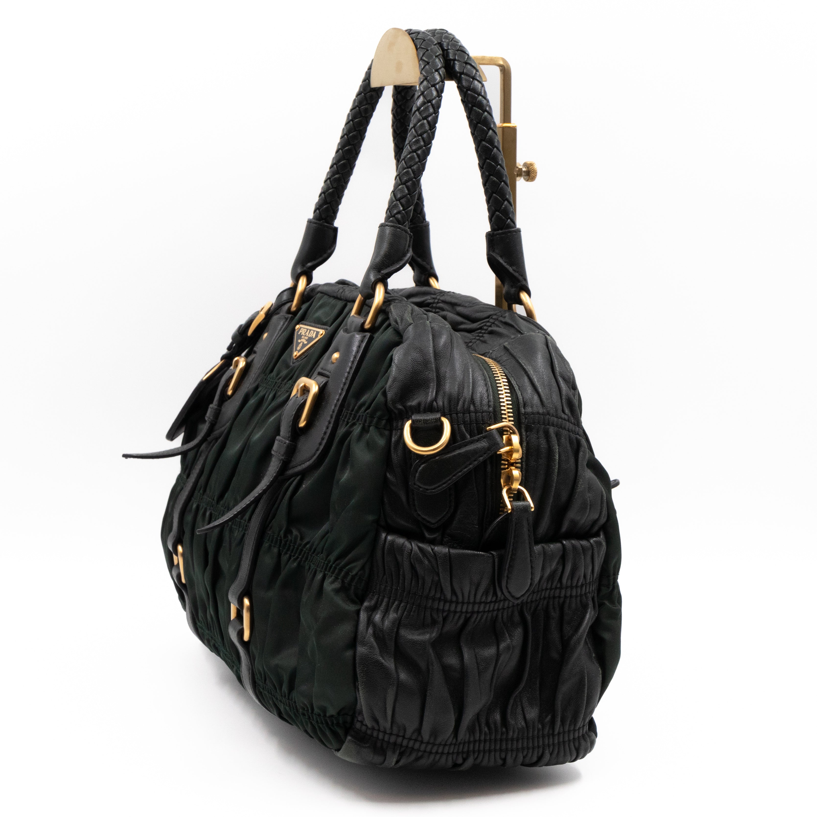 Gaufre Tote Green Tessuto Nylon