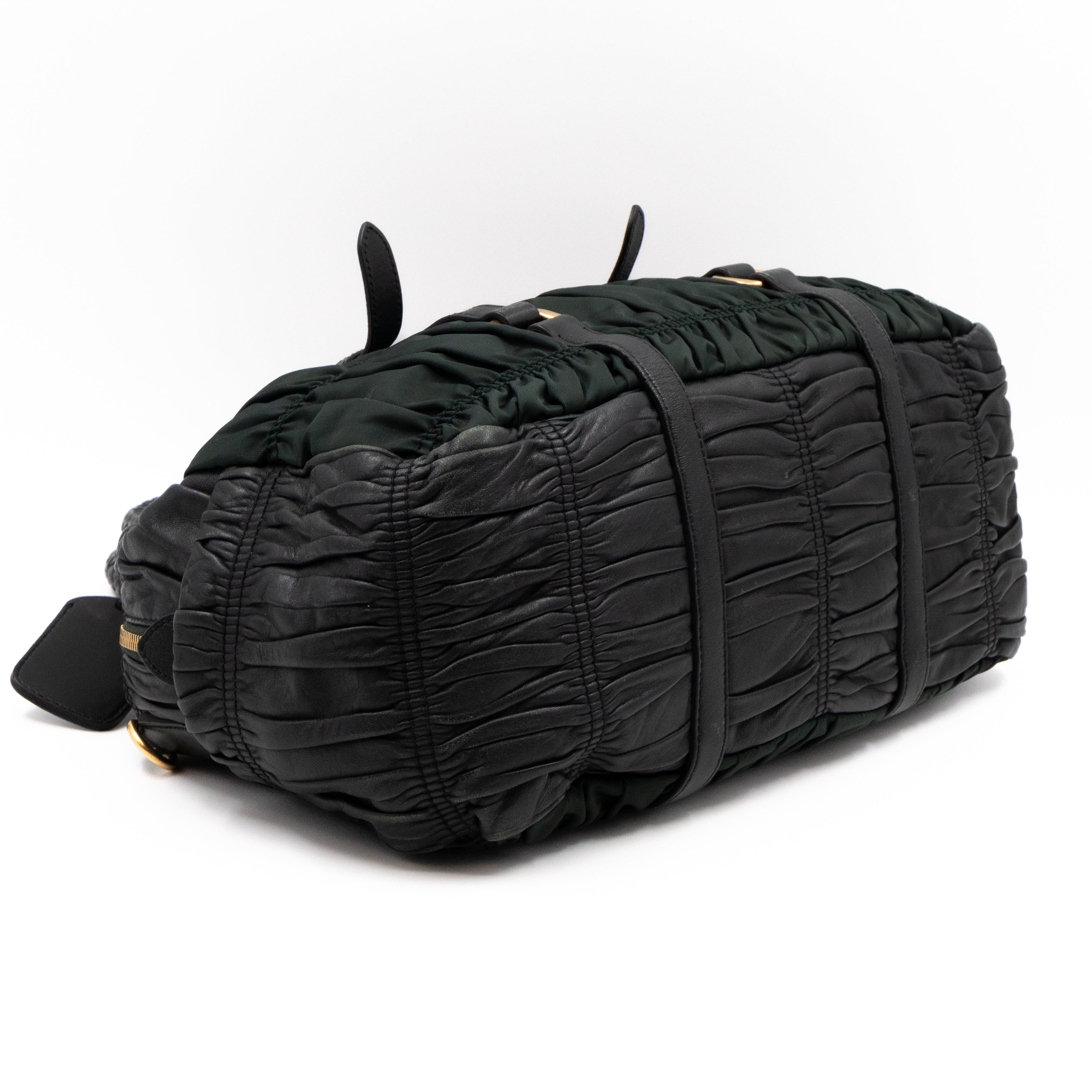 Gaufre Tote Green Tessuto Nylon