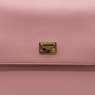 Sicily Medium Dauphine Leather Light Pink