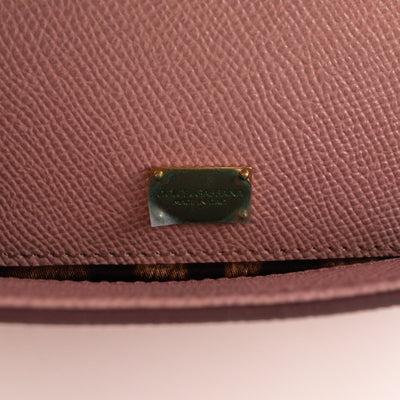 Sicily Medium Dauphine Leather Light Pink