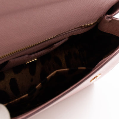 Sicily Medium Dauphine Leather Light Pink