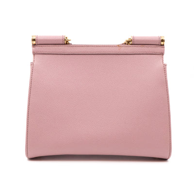 Sicily Medium Dauphine Leather Light Pink