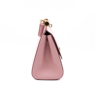 Sicily Medium Dauphine Leather Light Pink