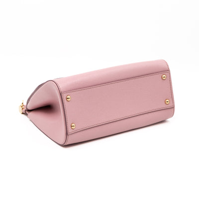 Sicily Medium Dauphine Leather Light Pink