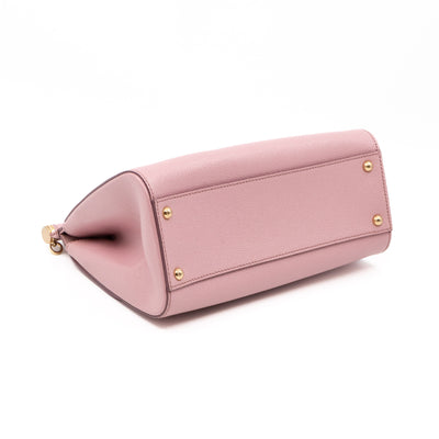 Sicily Medium Dauphine Leather Light Pink