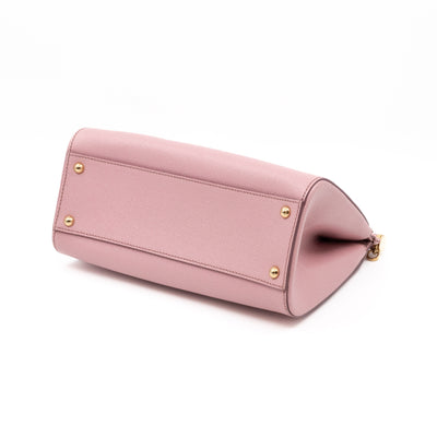 Sicily Medium Dauphine Leather Light Pink