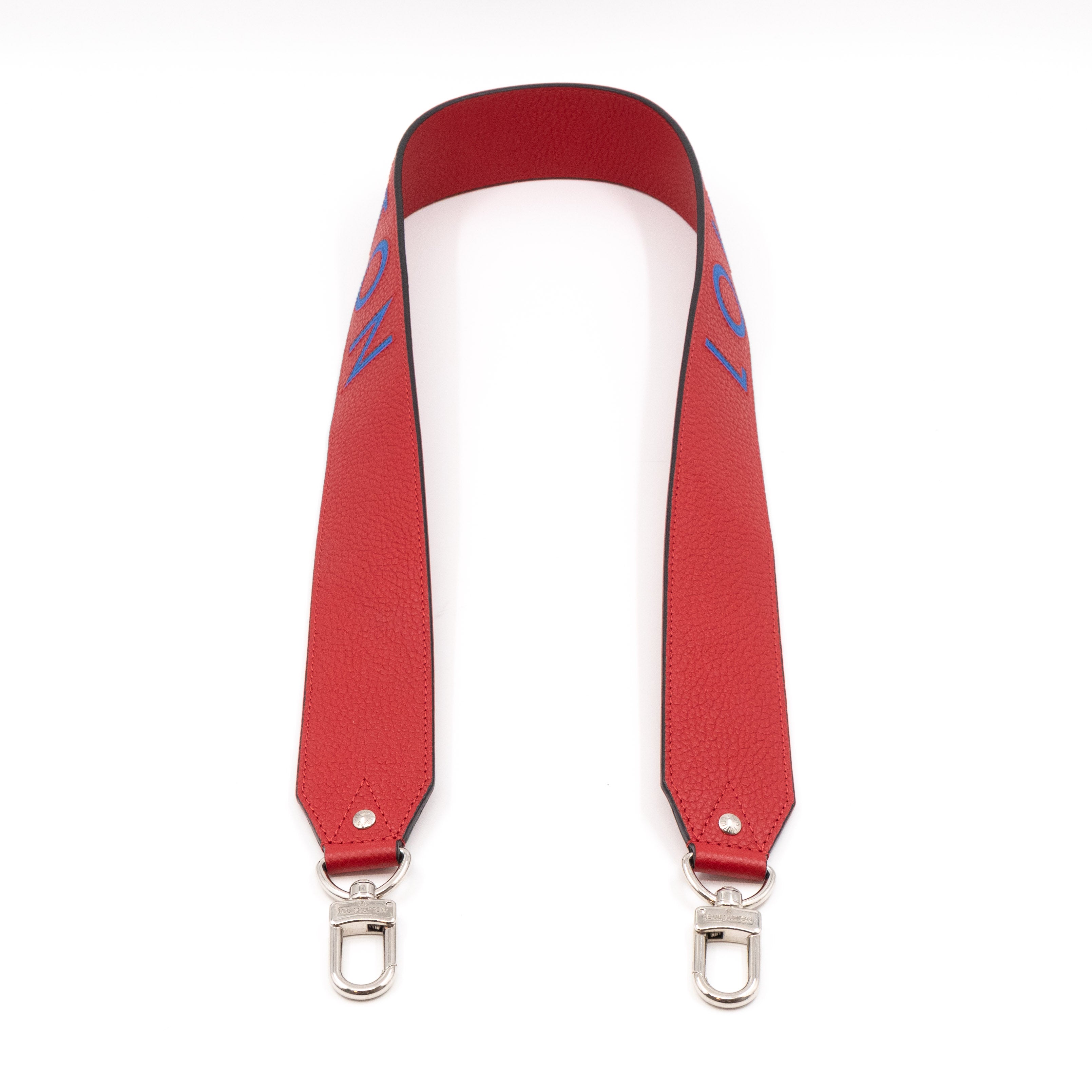 Bandoulière Shoulder Strap Red Leather