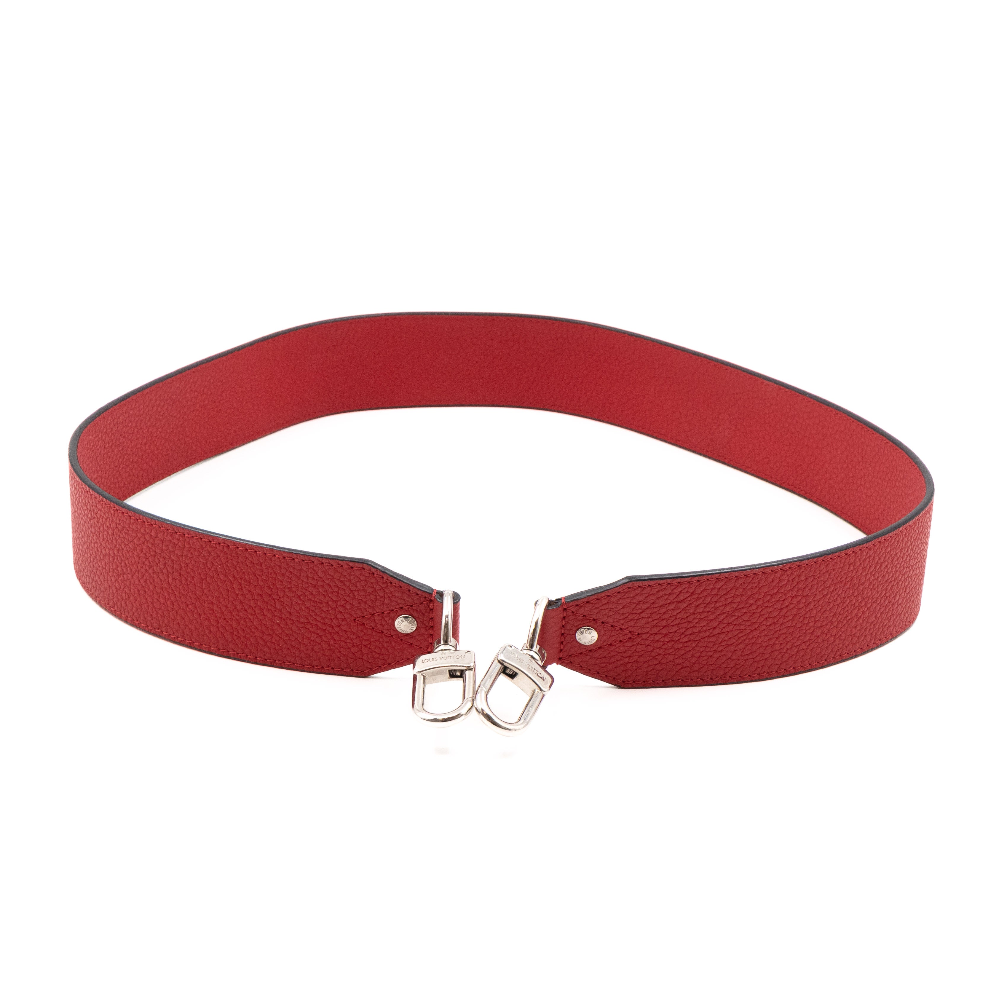 Bandoulière Shoulder Strap Red Leather