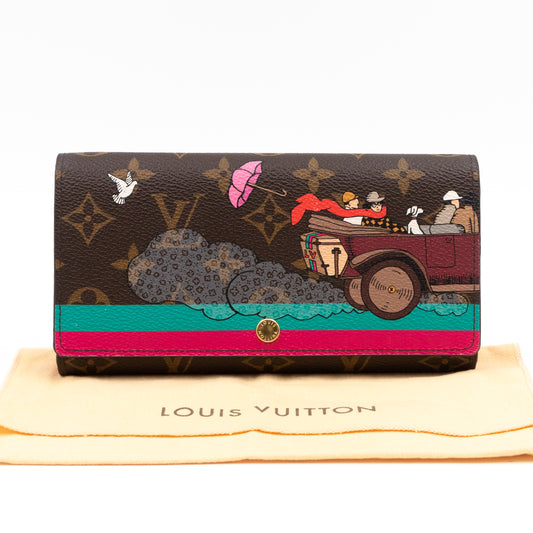 Louis Vuitton Cream Vernis Sarah Wallet
